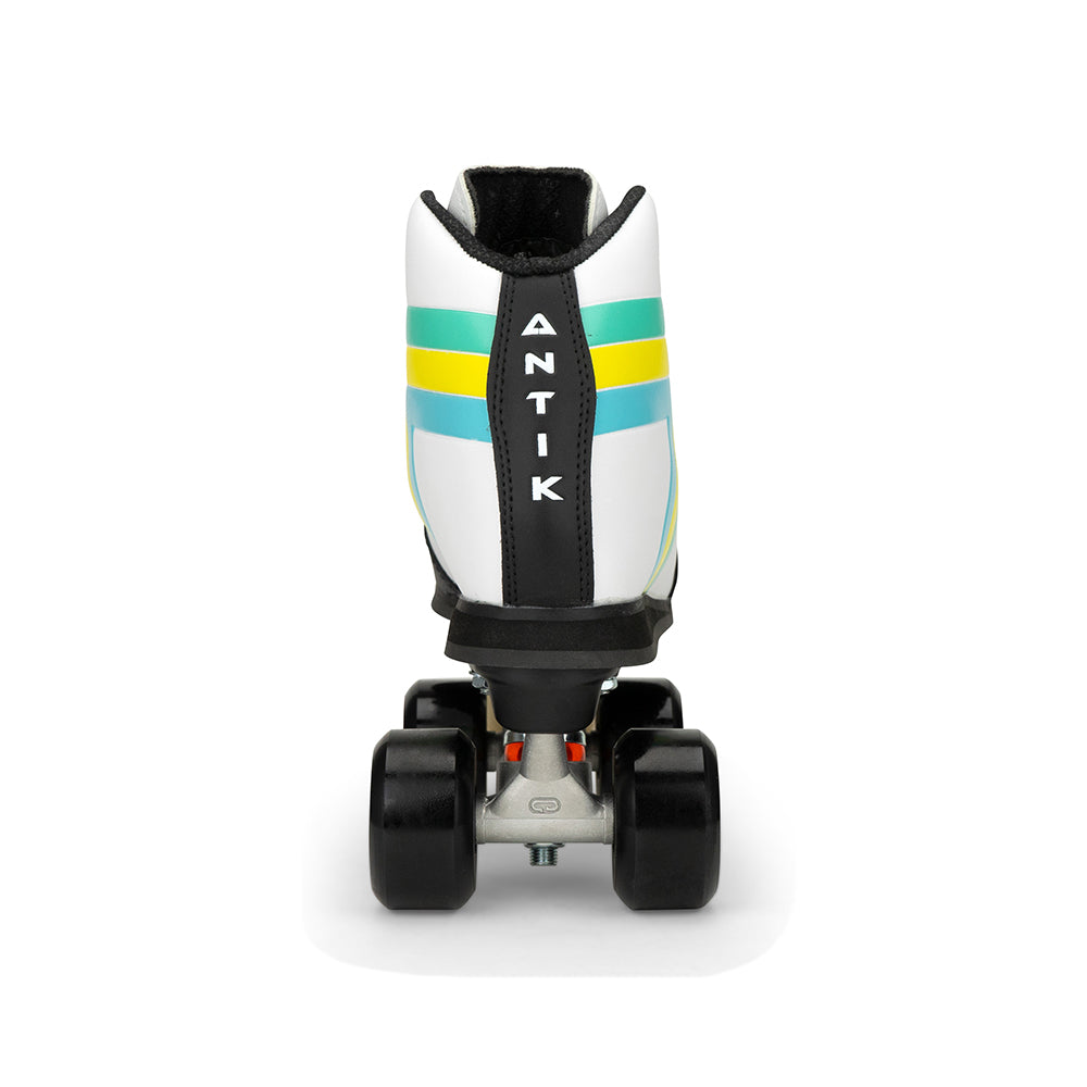 ANTIK Skyhawk Park Roller Skate White w Sonar Stratus Black Wheels