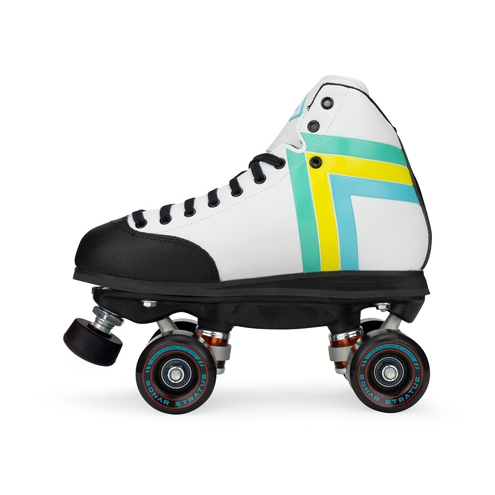 ANTIK Skyhawk Park Roller Skate White w Sonar Stratus Black Wheels