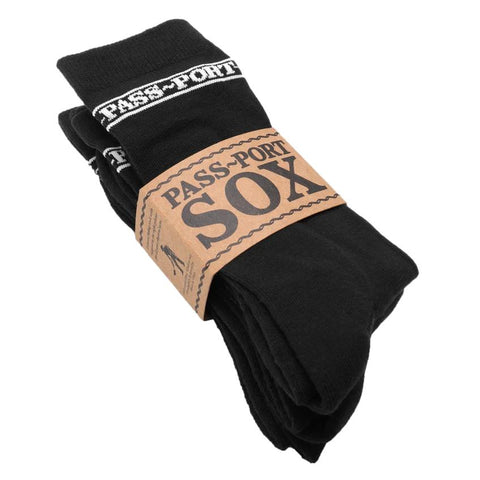 Pass-Port Sox 3 Pack Sock Black