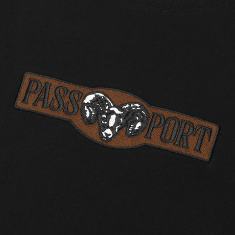 Pass-Port Ram Tee Black