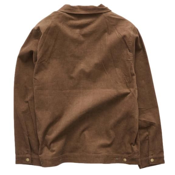 S Double Corduroy Shop Jacket Chocolate