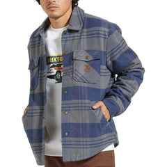 Brixton Durham Lined Jacket Washed Navy / Beige