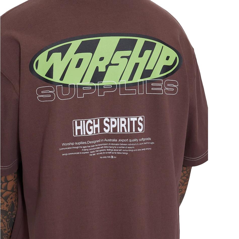 Worship Funku T-Shirt Dark Choc