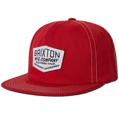 Brixton Coleson Snapback Cap Red