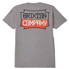 Brixton Pillar S/S T- Shirt Heather Grey