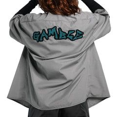 Gamble Button Up Grey Plaid