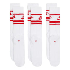 Nike NSW Everyday Essential Crew Socks Red / White