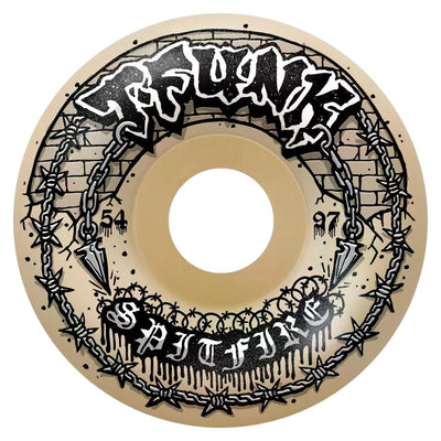 Spitfire Formula Four T-Funk Raw 97A 54mm Radial Fulls Skateboard Wheels