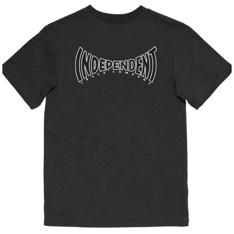 Independent Spanning Youth Tee Black