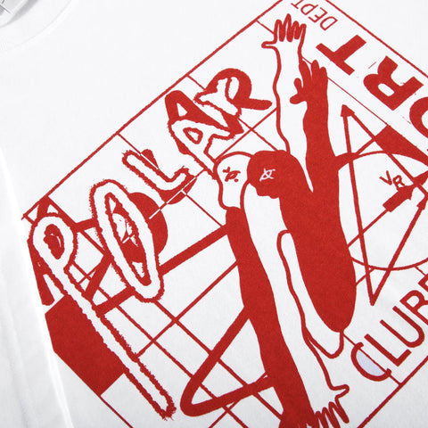 Polar Skate Co Clubb Inc Tee White / Red