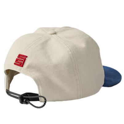 S Double Roots Fold Up Strapback Natural / Blue