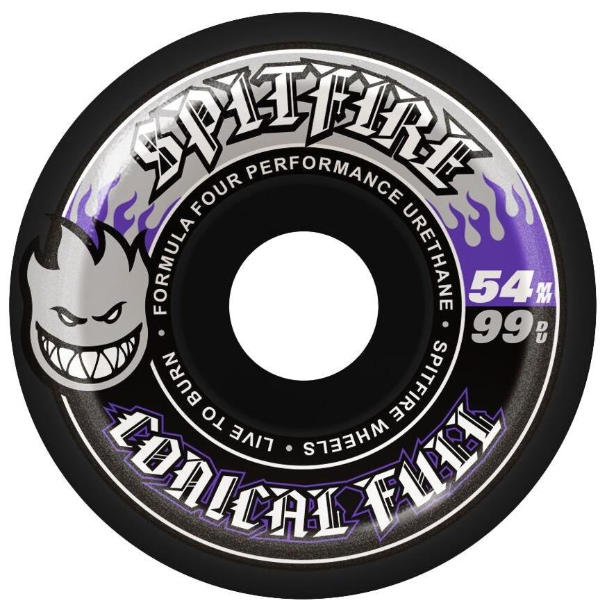 Spitfire Formula Four Conical Full Black/Purple 99A 54mm Skateboard Wheels
