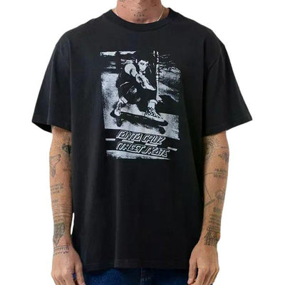 Santa Cruz Salba Street Ad Front Tee Washed Black