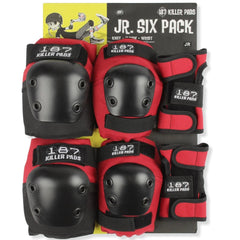 187 Six Pack Pad Set Junior Red