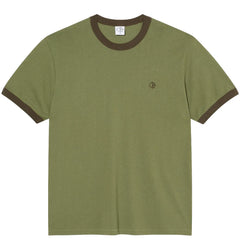 Polar Skate Co Ringer Tee Army Green / Brown Tee