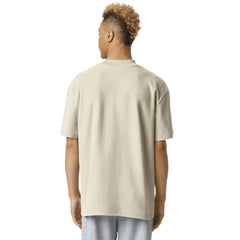 American Apparel Pique Unisex Mockneck T-Shirt Bone