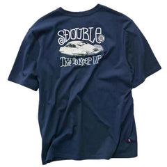 S Double Try To Keep Up T-Shirt Overdye Navy