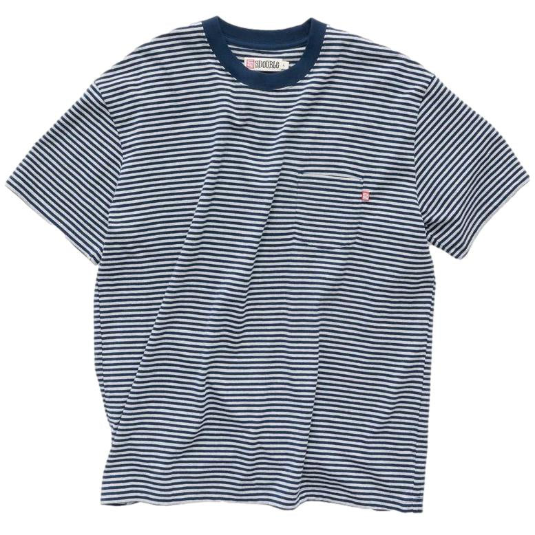 S-Double Pocket Stripe Shirt Navy