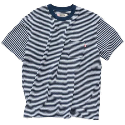 S-Double Pocket Stripe Shirt Navy