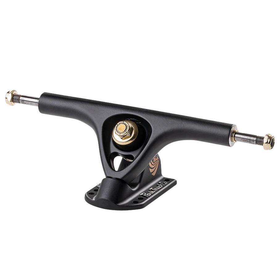 Paris V3 50° Matte Black Polished Longboard Trucks