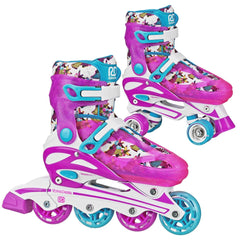 RDS Sprinter Girl's 2-in-1 Roller / Inline Skates - Zebra