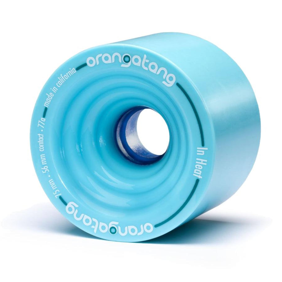 Orangatang In Heat Blue 75mm / 77a Longboard Wheels
