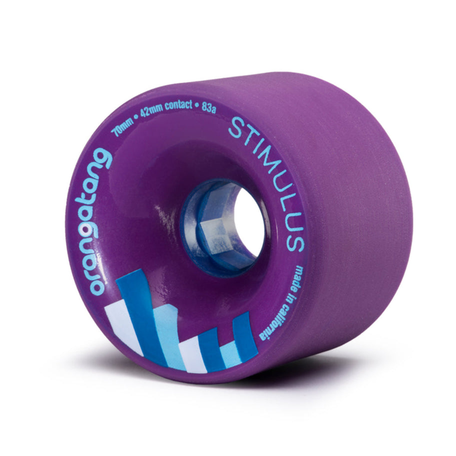 Orangatang Stimulus Purple 70mm / 83a Longboard Wheels