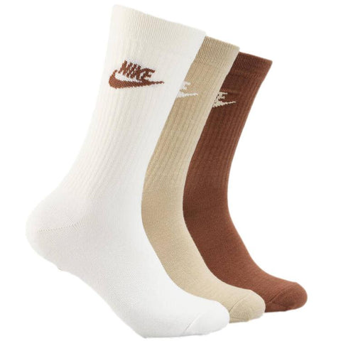 Nike SB Everyday Essential Crew Socks Brown / Beige / Tan