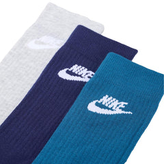 Nike Everyday Essential Crew Sock Blue / Grey