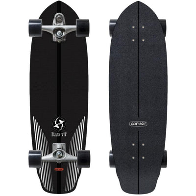 Carver Black Tip Carbon Fiber C7 32.5" x 9.875" SurfSkate