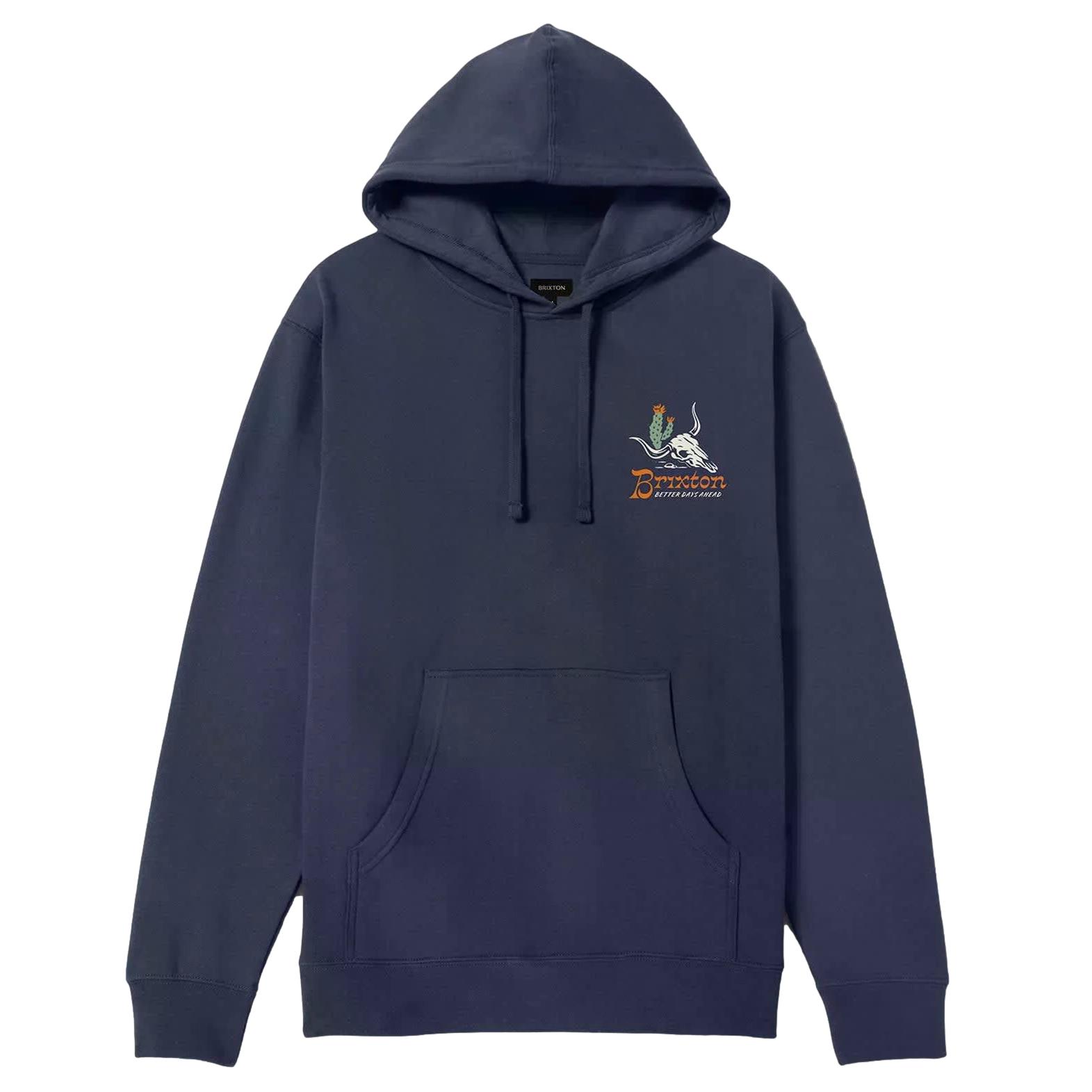 Brixton Barren Hood Washed Navy