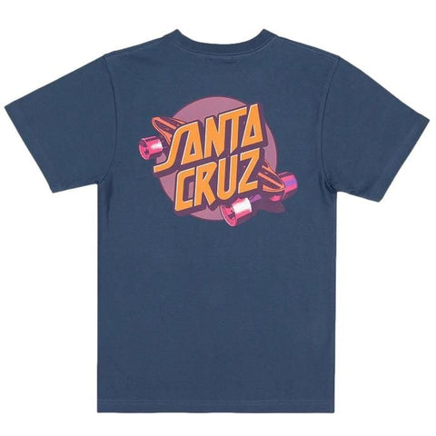 Santa Cruz Youth Summer 76 T-Shirt Dark Blue