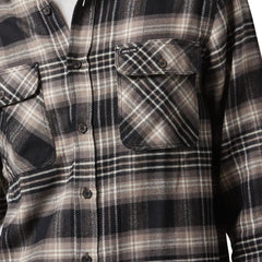 Brixton Bowery Flannel Shirt Black / Beige