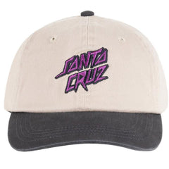 Santa Cruz Youth Scratched Stack Dad Cap Natural