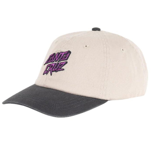 Santa Cruz Youth Scratched Stack Dad Cap Natural
