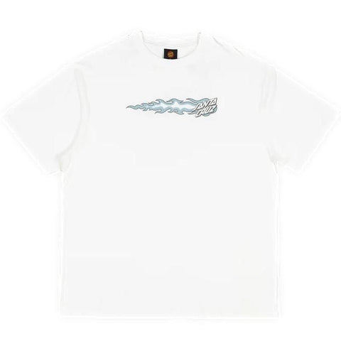 Santa Cruz Flaming Dice T-Shirt White