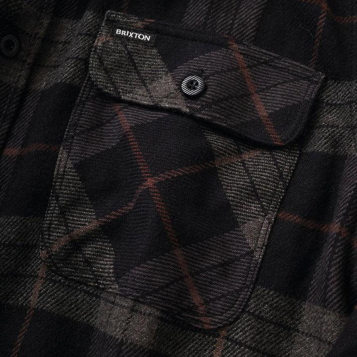 Brixton Flannel Bowery Black / Charcoal