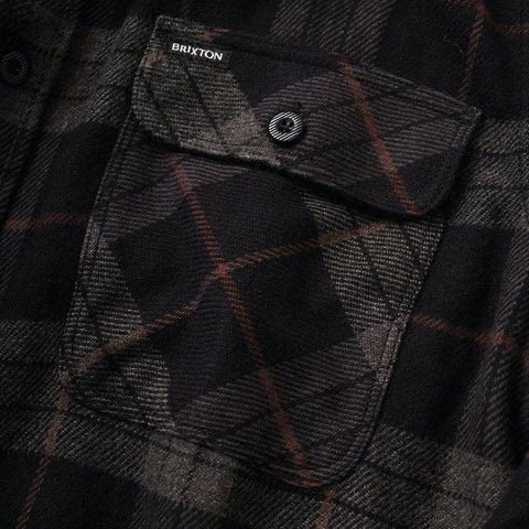 Brixton Flannel Bowery Black / Charcoal