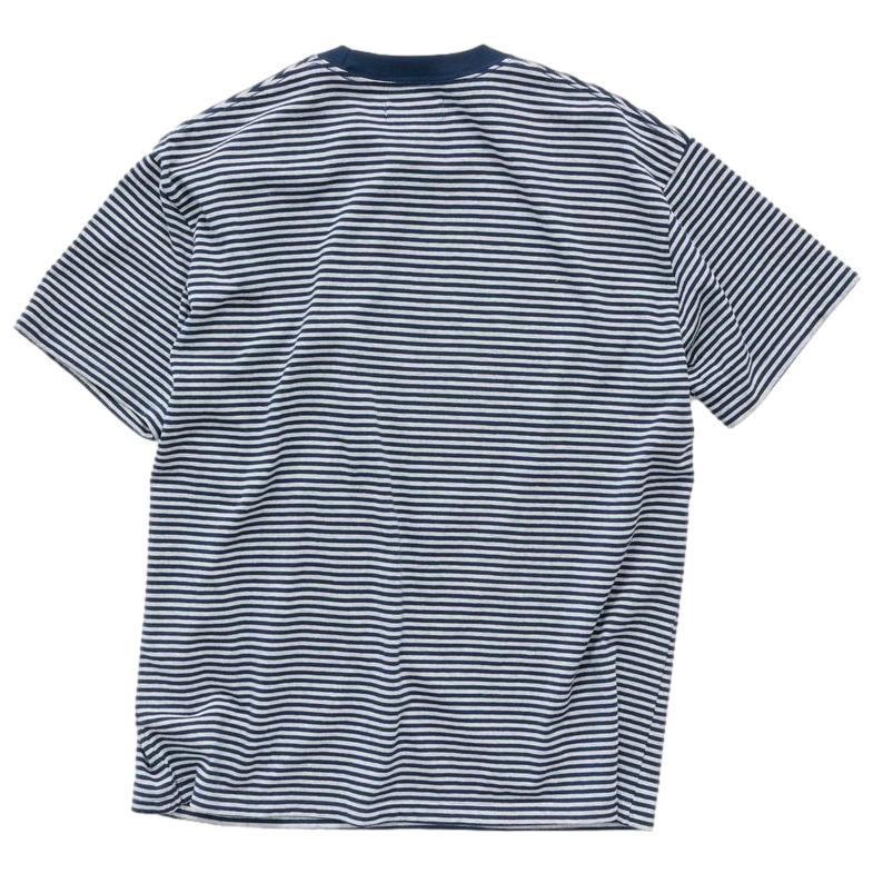 S-Double Pocket Stripe Shirt Navy