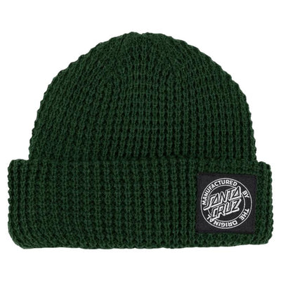 Santa Cruz MFG Dot Waffle Beanie Dark Green