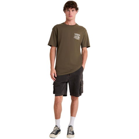 Dickies Motor Service Tee Rinsed Moss