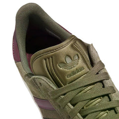 Adidas Gazelle ADV Olive / Maroon / White Skate Shoe
