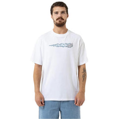 Santa Cruz Flaming Dice T-Shirt White