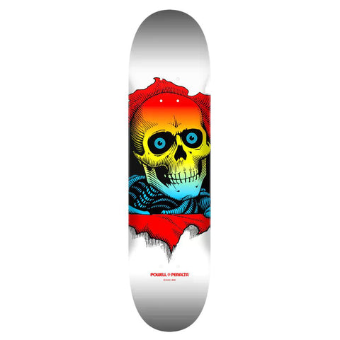 Powell Peralta Ripper Yellow Fade White Skate Deck
