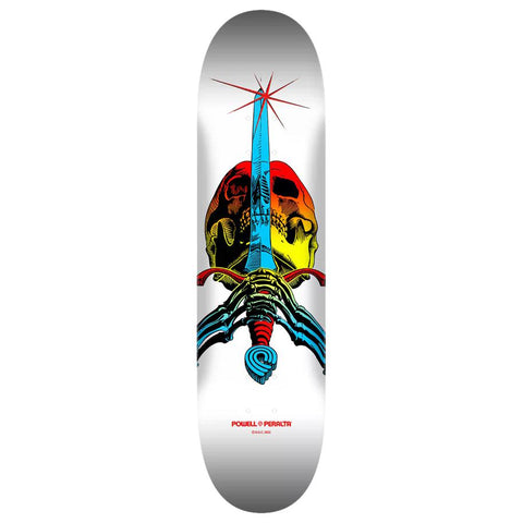 Powell Peralta Ripper Yellow Fade White Skate Deck