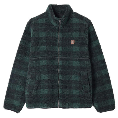 Brixton Arctic Fleece Mock Neck Jacket Forrest Green