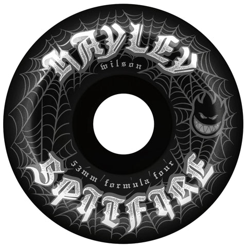 Spitfire Hayley Wilson F4 Conical Full Skateboard Wheels Black Webbed 53mm 99a