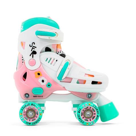 SFR Storm V Adjustable Quad Roller Skates Flower