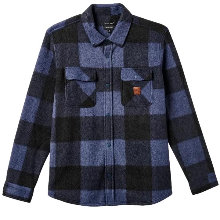 Brixton Bowery Arctic L/S Shirt Washed Navy / Black