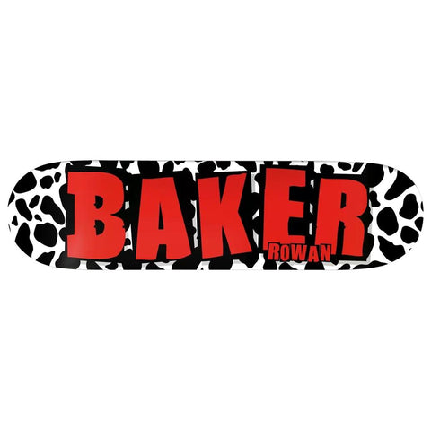 Baker OG Logo Cow Print Rowan 8.475" Skateboard Deck